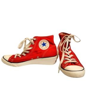 red converse heels 